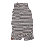 People Wear Organic Overall Grau/Weiß gestreift 86/92