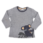 People Wear Organic Langarmshirt Grau Koala 98/104