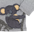 People Wear Organic Langarmshirt Grau Koala 98/104