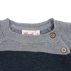 People Wear Organic Strickpullover Blau Braun 62/68