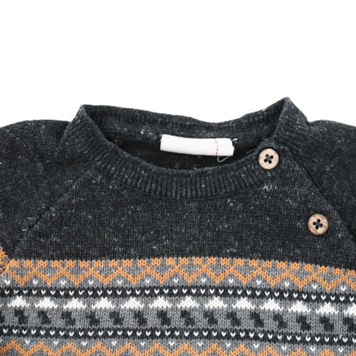 People Wear Organic Pullover Grau 74/80