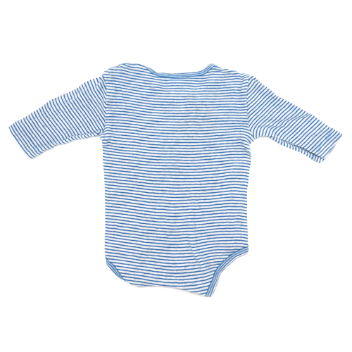 Sanetta Langarm Body Blau-Weiß gestreift 56