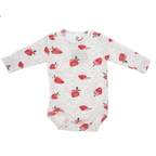 Sanetta Langarm Body Erdbeer-Allover 68
