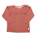 Sanetta Langarmshirt Rosa-Grün-Gestreift mit Rüschen 68