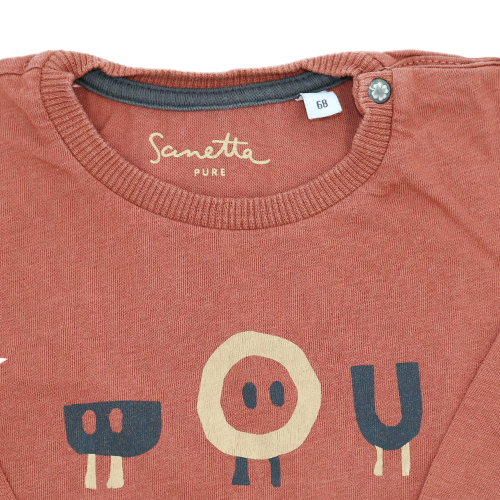 Sanetta Langarmshirt Braun 68
