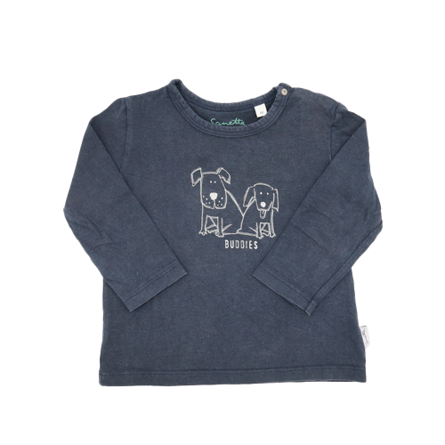 Sanetta Langarmshirt Dunkelblau 68