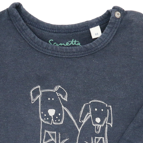 Sanetta Langarmshirt Dunkelblau 68