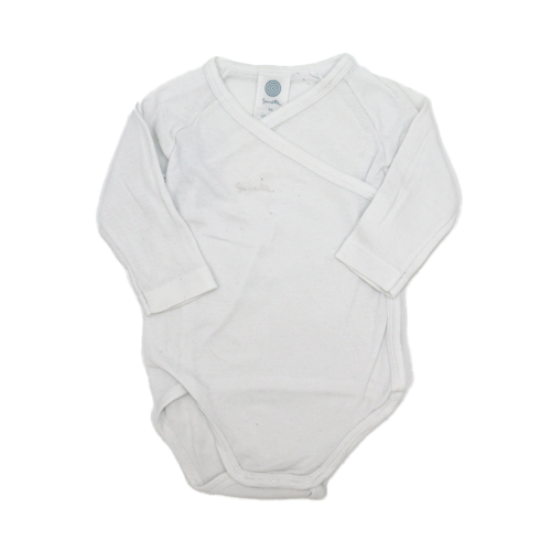 Sanetta Langarm Wickelbody Weiß 56