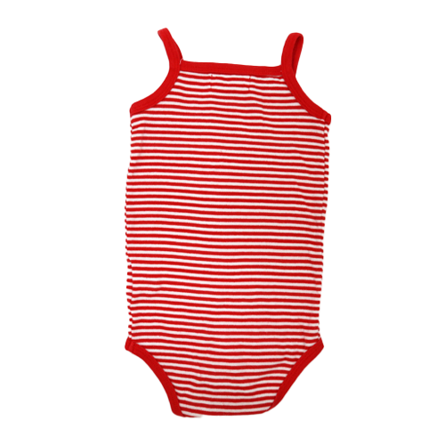 Sense Organics Kurzarm Body Rot-Weiß-Gestreift 80
