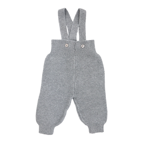 Sense Organics Strick Latzhose Grau 62/68