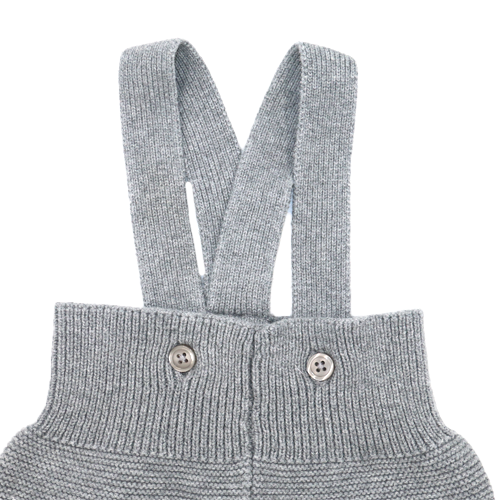 Sense Organics Strick Latzhose Grau 62/68