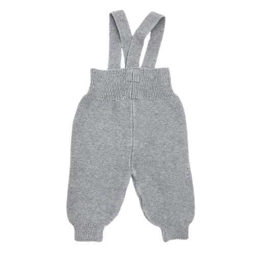 Sense Organics Strick Latzhose Grau 62/68