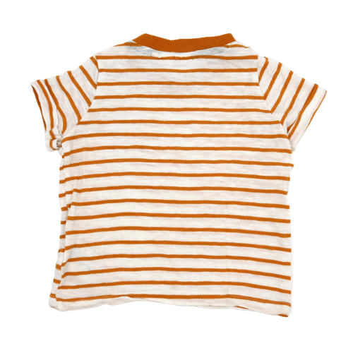 Sense Organics T-Shirt Gelb-Weiß gestreift 74
