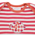 Sense Organics T-Shirt Rosa-Weiß gestreift 80