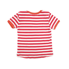 Sense Organics T-Shirt Rosa-Weiß gestreift 80