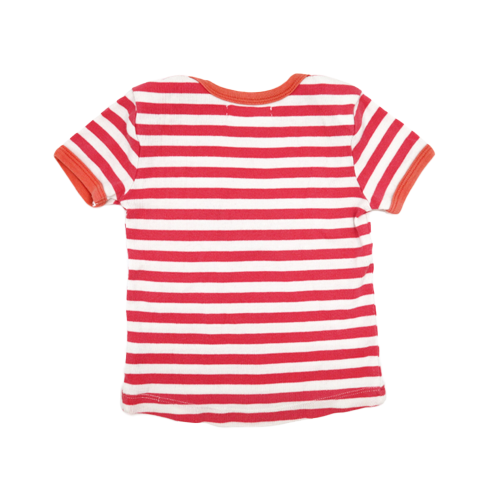 Sense Organics T-Shirt Rosa-Weiß gestreift 80