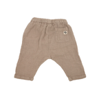 Beige lange Hose aus Weizen-Stoff von Wald-Rabauken, Größe 68, mit bequemer Passform und detaillierter Verarbeitung.