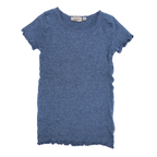 Wheat Rib T-Shirt Blau 116