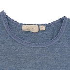 Wheat Rib T-Shirt Blau 116